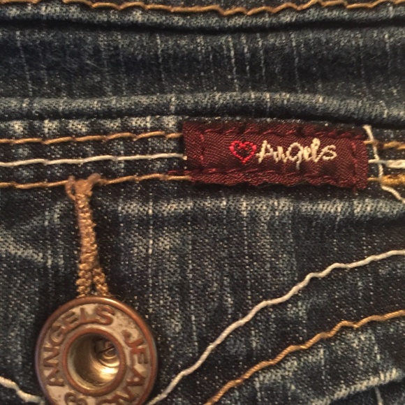 Angels Mini Stretch Denim Shorts Size 6 - Picture 4 of 6
